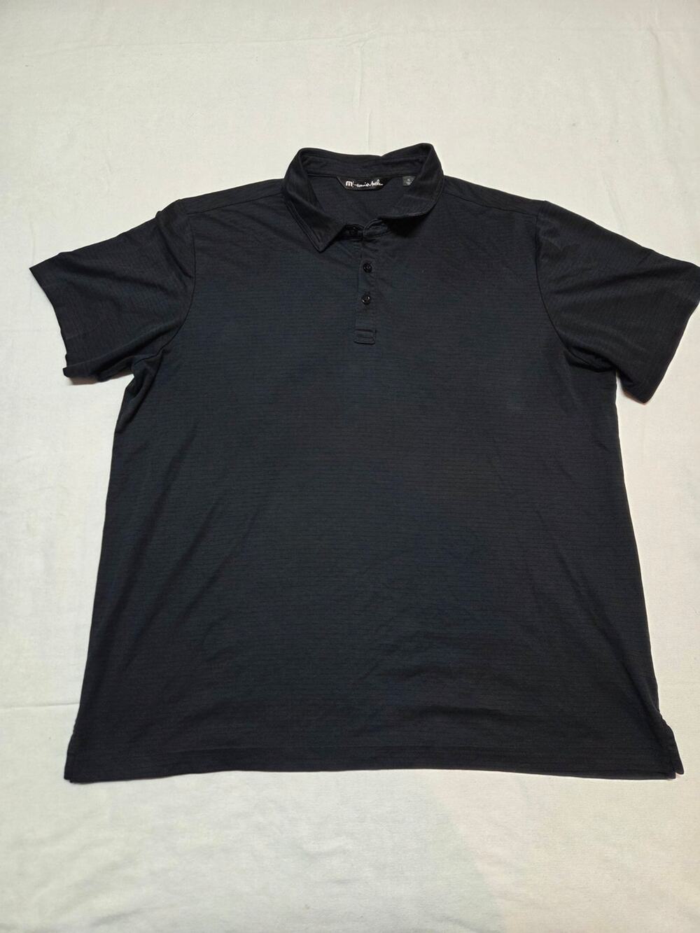 Travis Mathew Black Short Sleeve Performance Polo Size xL